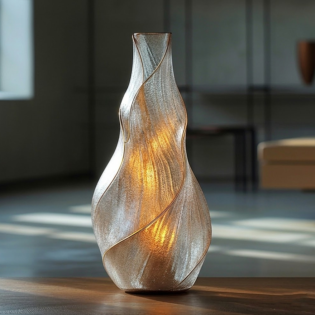 Glowing Glass Vase image
